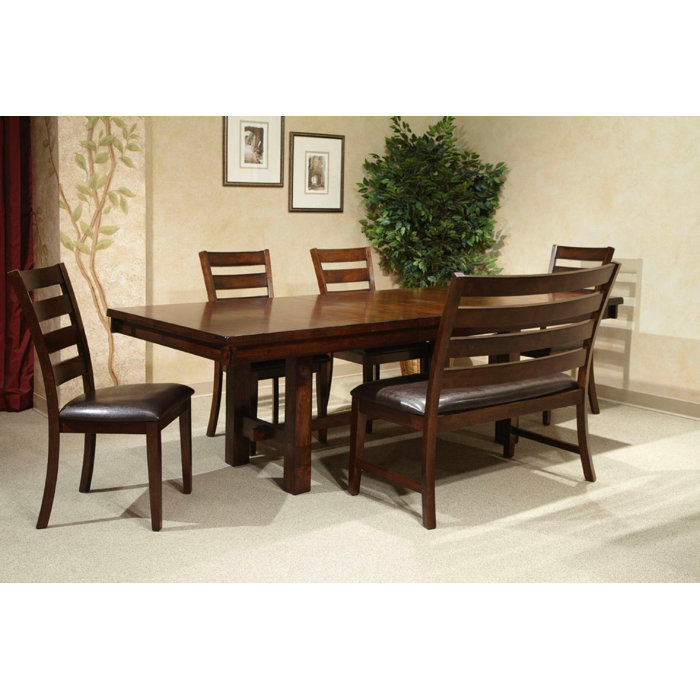 Red Barrel Studio® Clowie Extendable Mango Solid Wood Dining Table